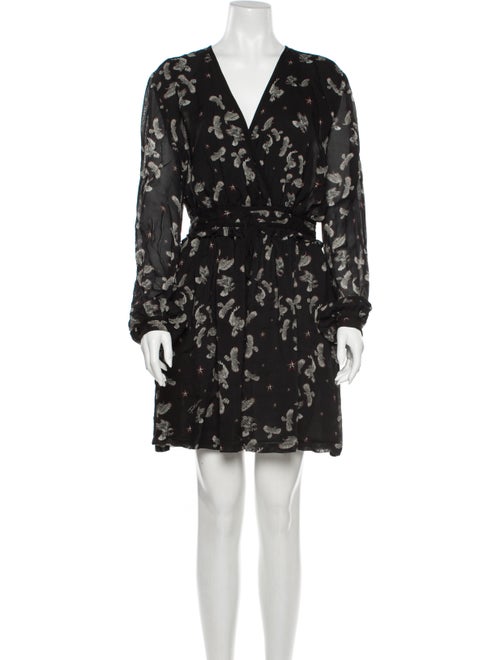 Just Cavalli Floral Print Mini Dress Black