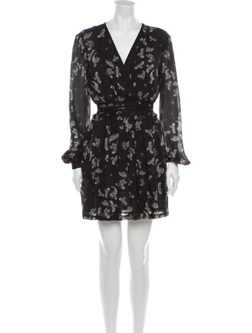 Just Cavalli Floral Print Mini Dress Black