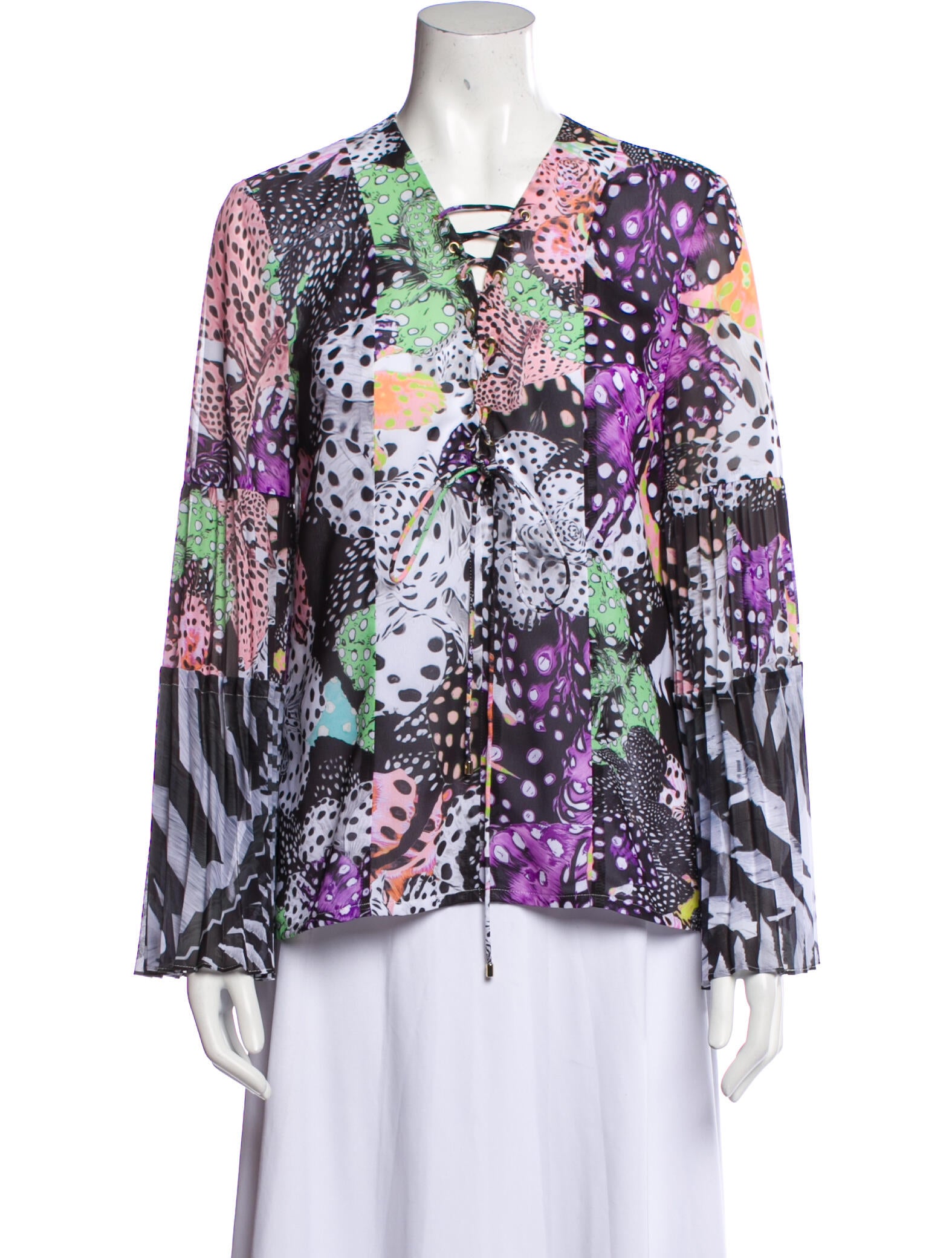 Just Cavalli Floral Print Scoop Neck T-Shirt - Gem Just Cavalli Floral Print Scoop Neck T-Shirt - Gem