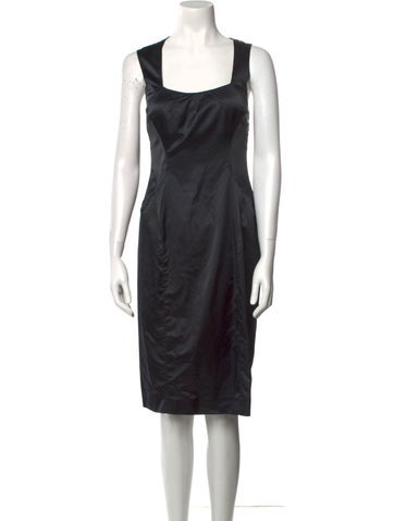 Just Cavalli Dresses Square Neckline Knee-Length Dress Us8, It44 | M