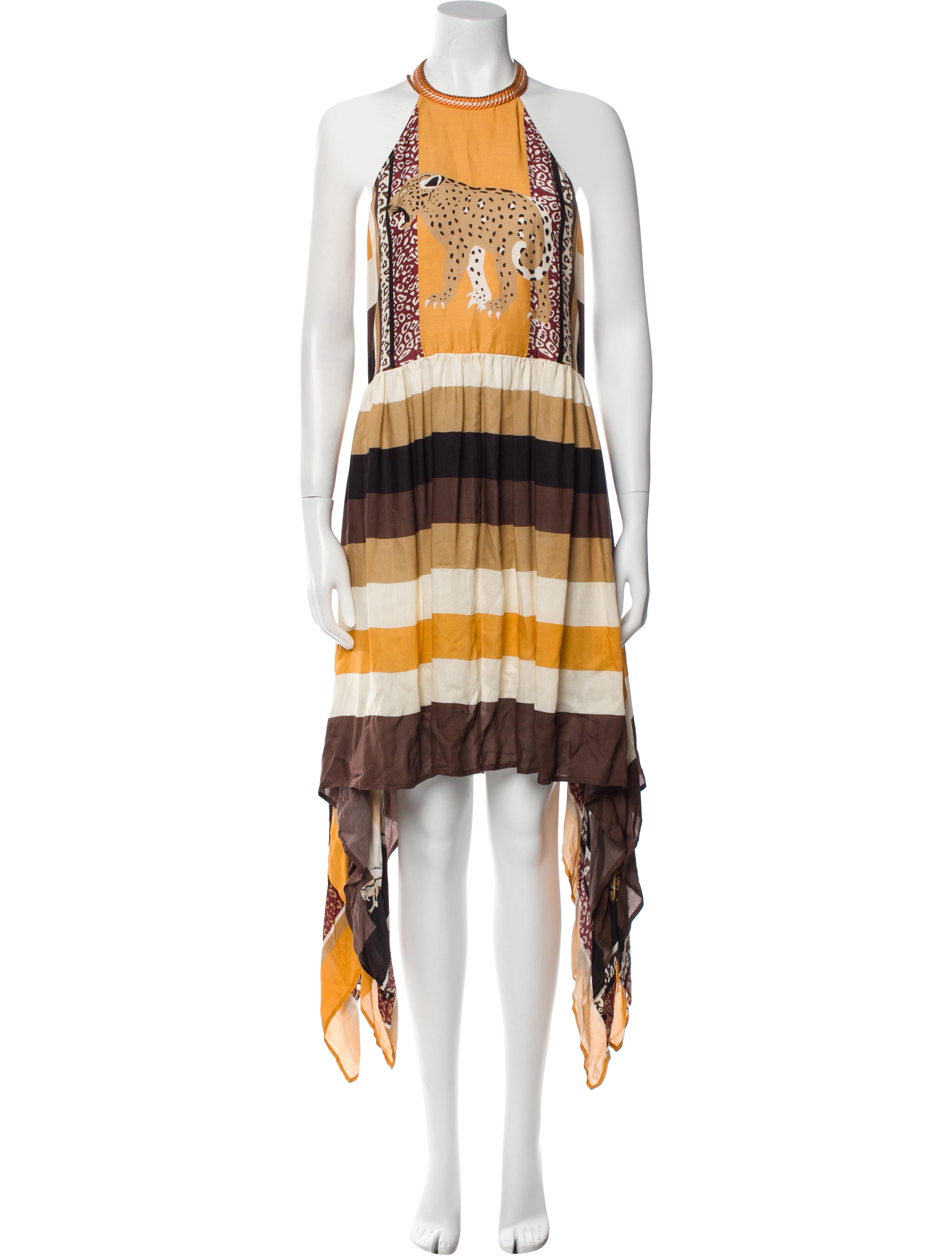 Just Cavalli Printed Long Dress w/ Tags