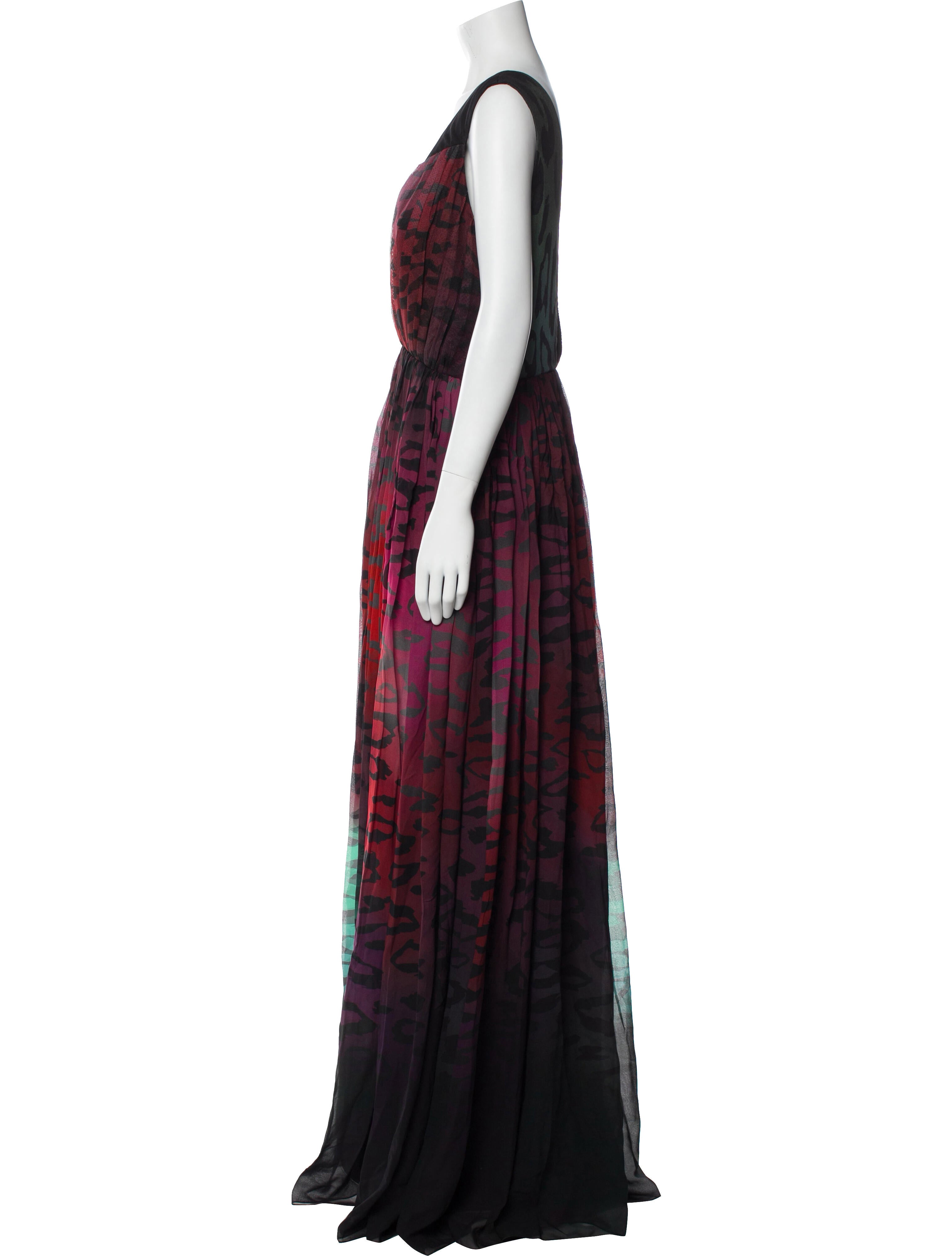 Just Cavalli Printed Long Dress w/ Tags