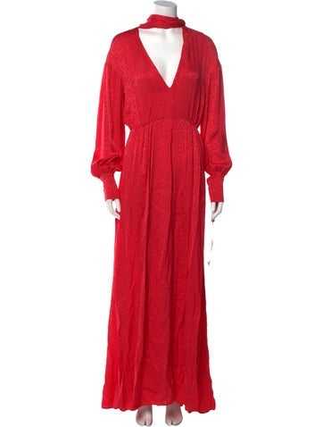 Just Cavalli Dresses Plunge Neckline Long Dress Us4, It40 | S