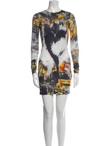 Just Cavalli Dresses Printed Mini Dress Us0, It36 | XS