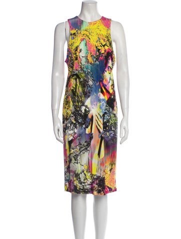 Just Cavalli Dresses Printed Midi Length Dress Us12, It48 | XL