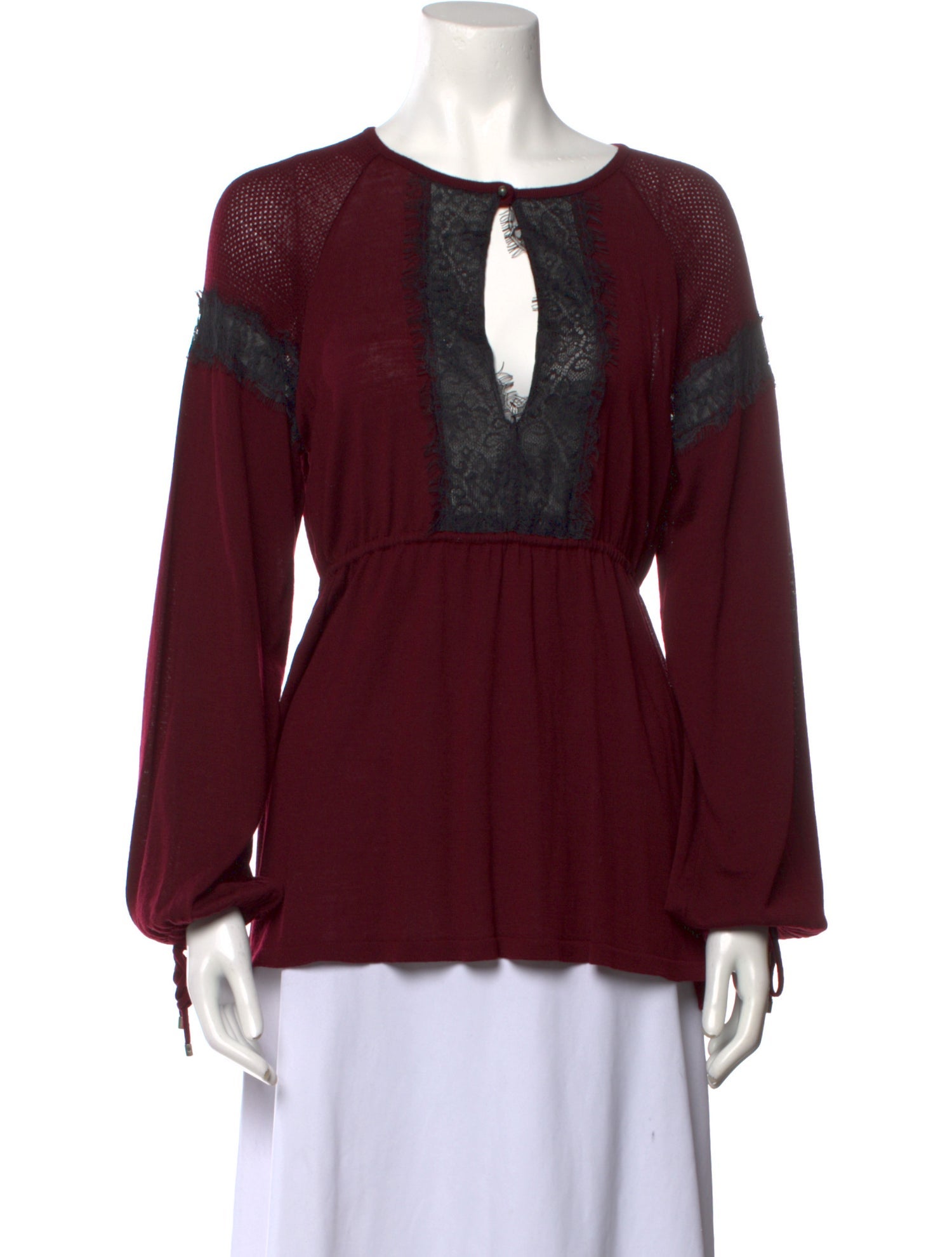 Just Cavalli V-Neck Long Sleeve Blouse