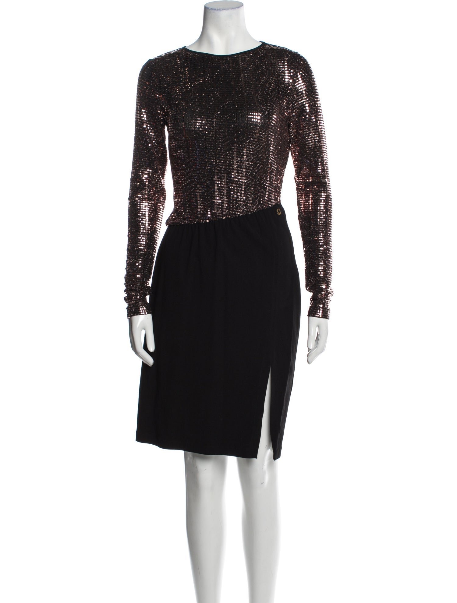 Just Cavalli Bateau Neckline Knee-Length Dress w/ Tags