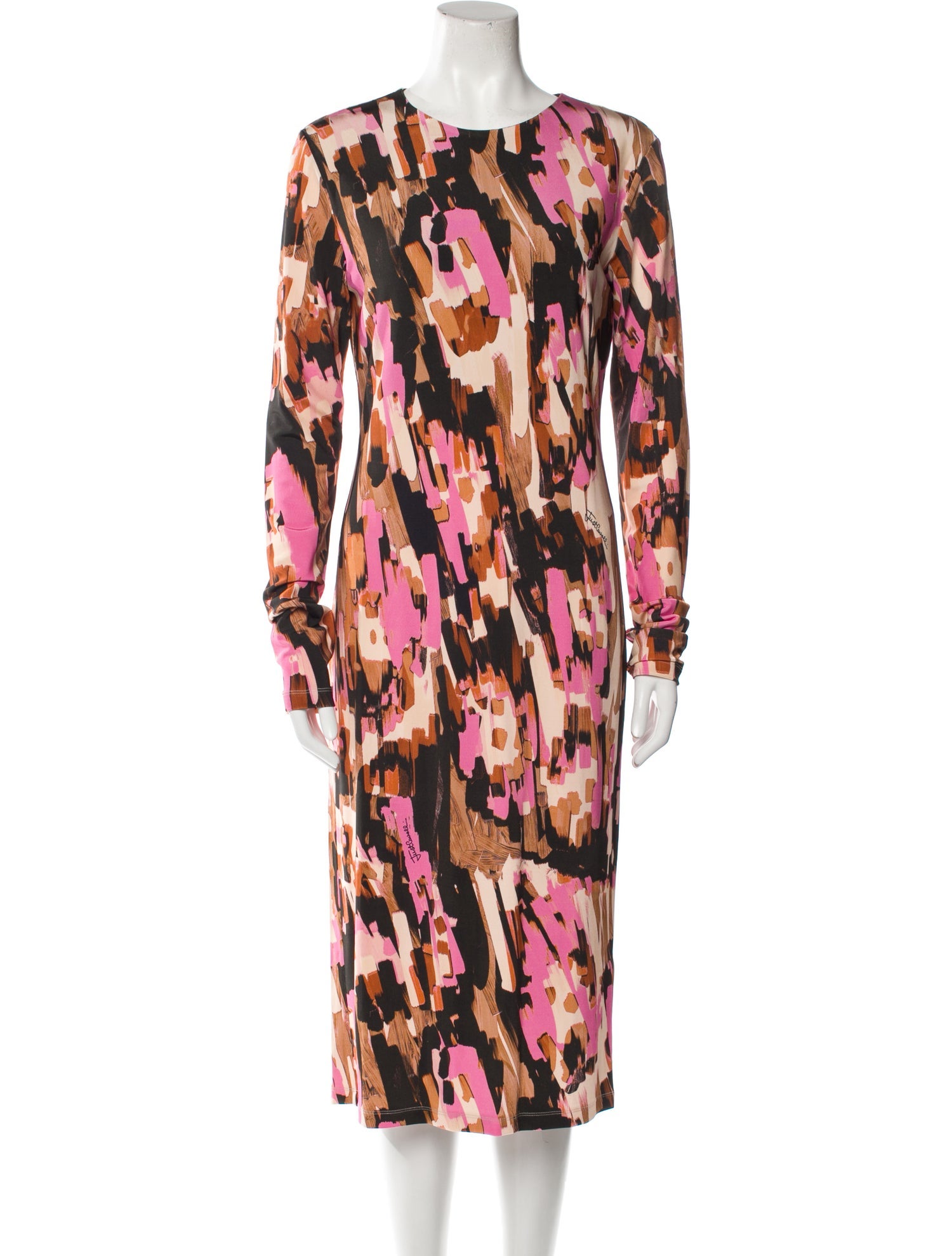 Just Cavalli Printed Midi Length Dress w/ Tags