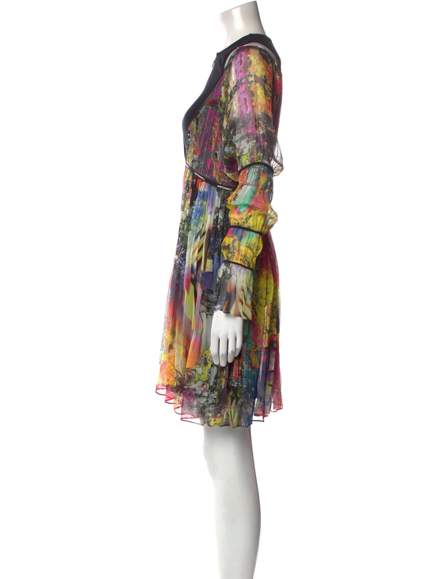 Just Cavalli Printed Knee-Length Dress w/ Tags