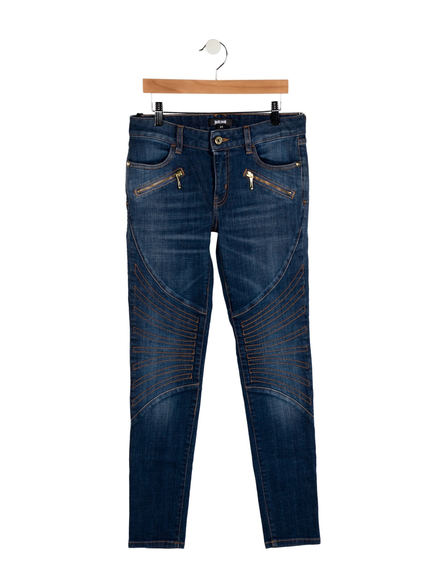 Just Cavalli Low-Rise Skinny Leg Jeans