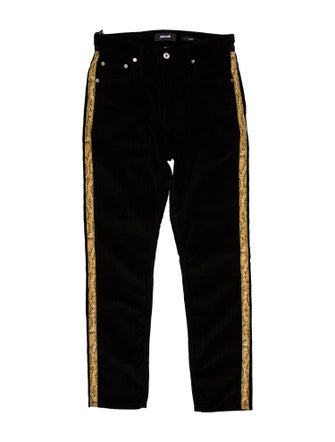 Just Cavalli Graphic Print Corduroy Pants
