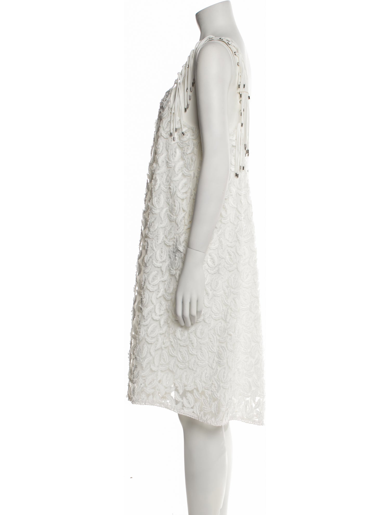 Just Cavalli Square Neckline Knee-Length Dress