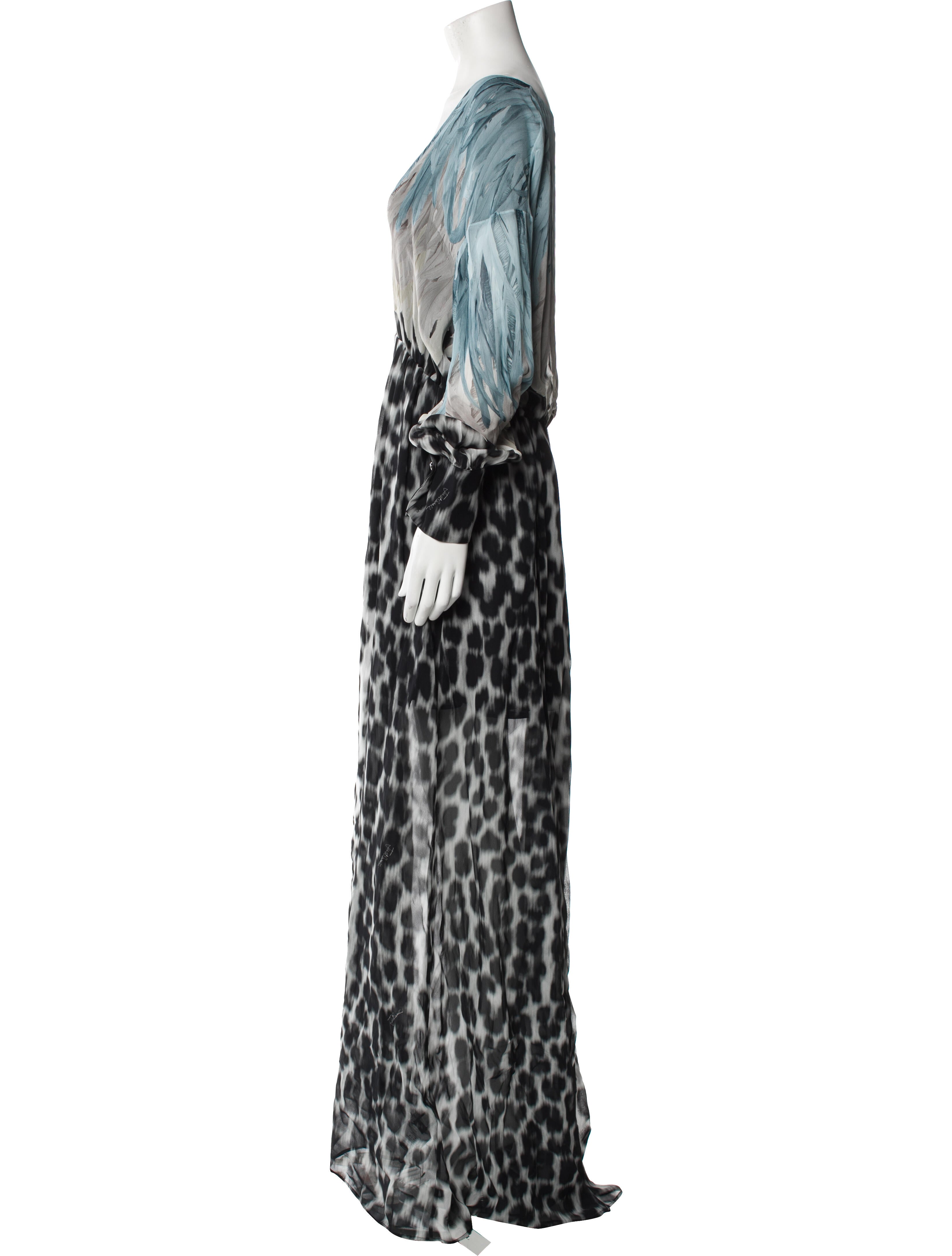Just Cavalli Animal Print Long Dress