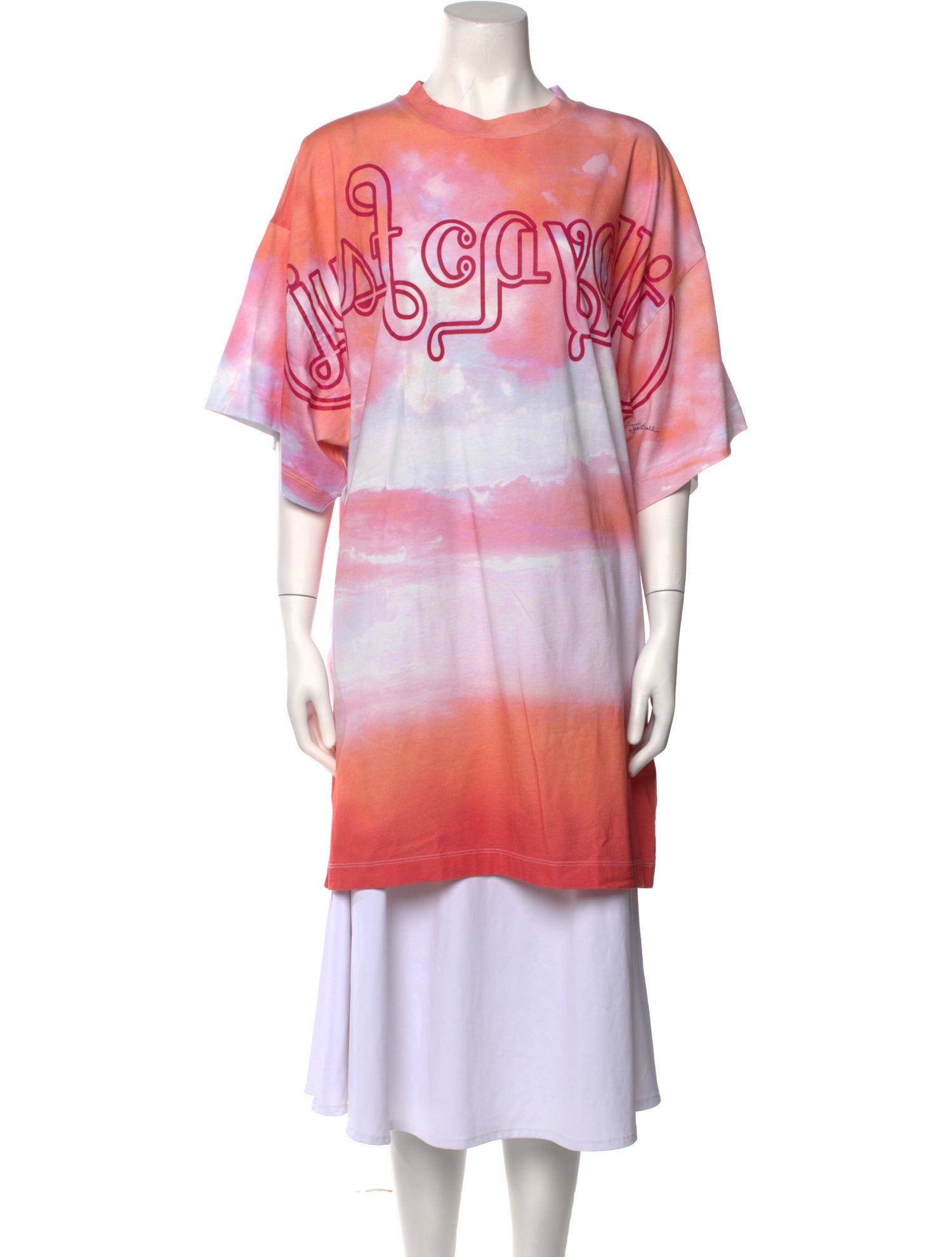 Just Cavalli Graphic Print Crew Neck Tunic