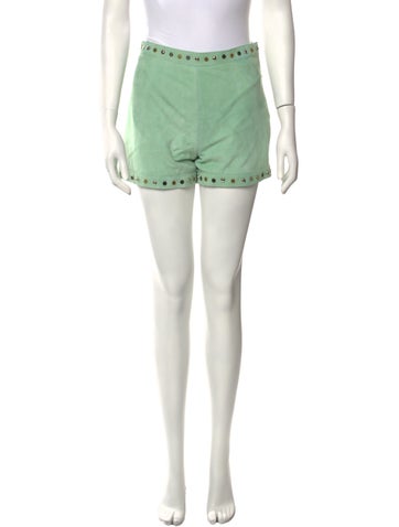 Just Cavalli Shorts Goat Leather Mini Us4, It40 | S