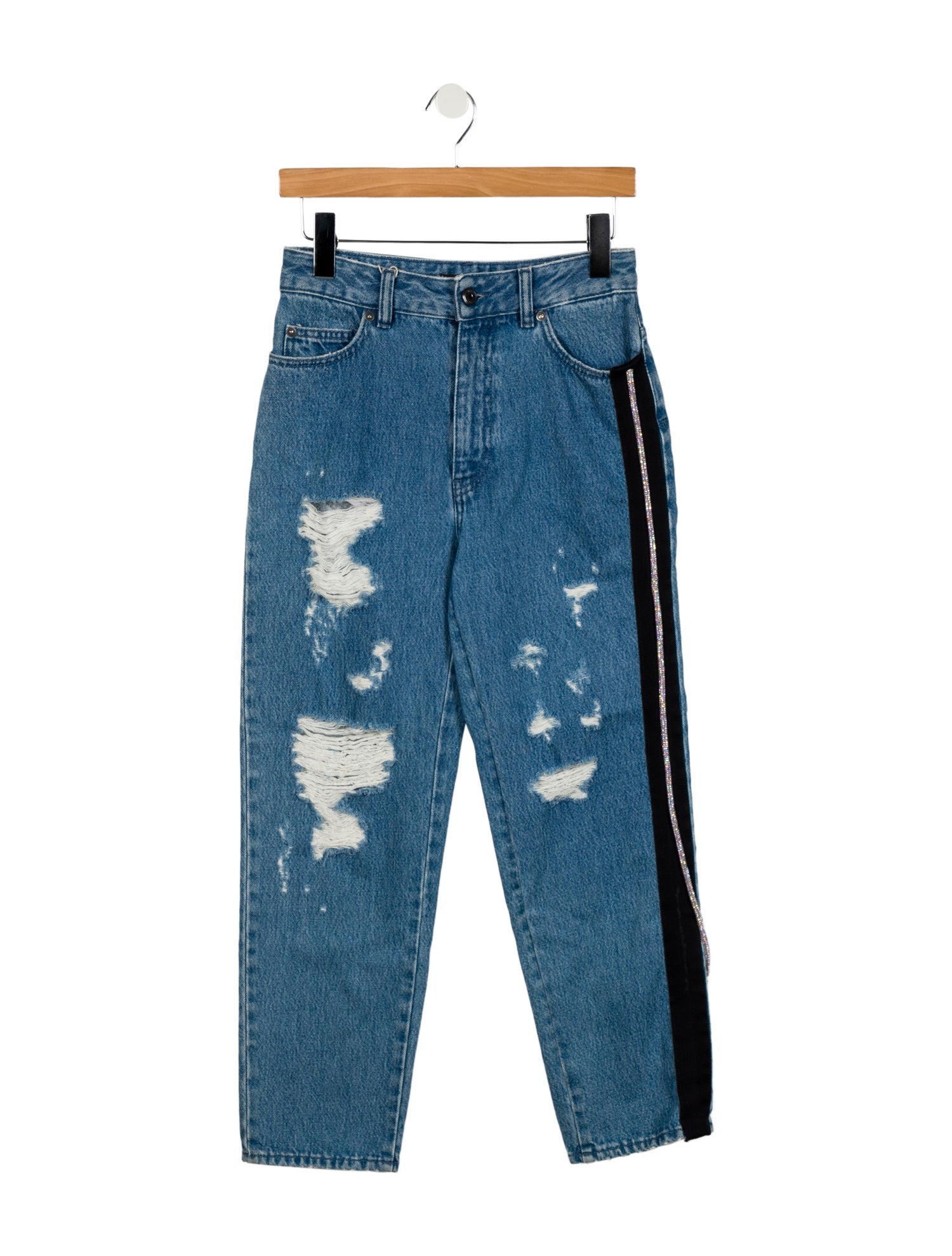 Just Cavalli High-Rise Straight Leg Jeans