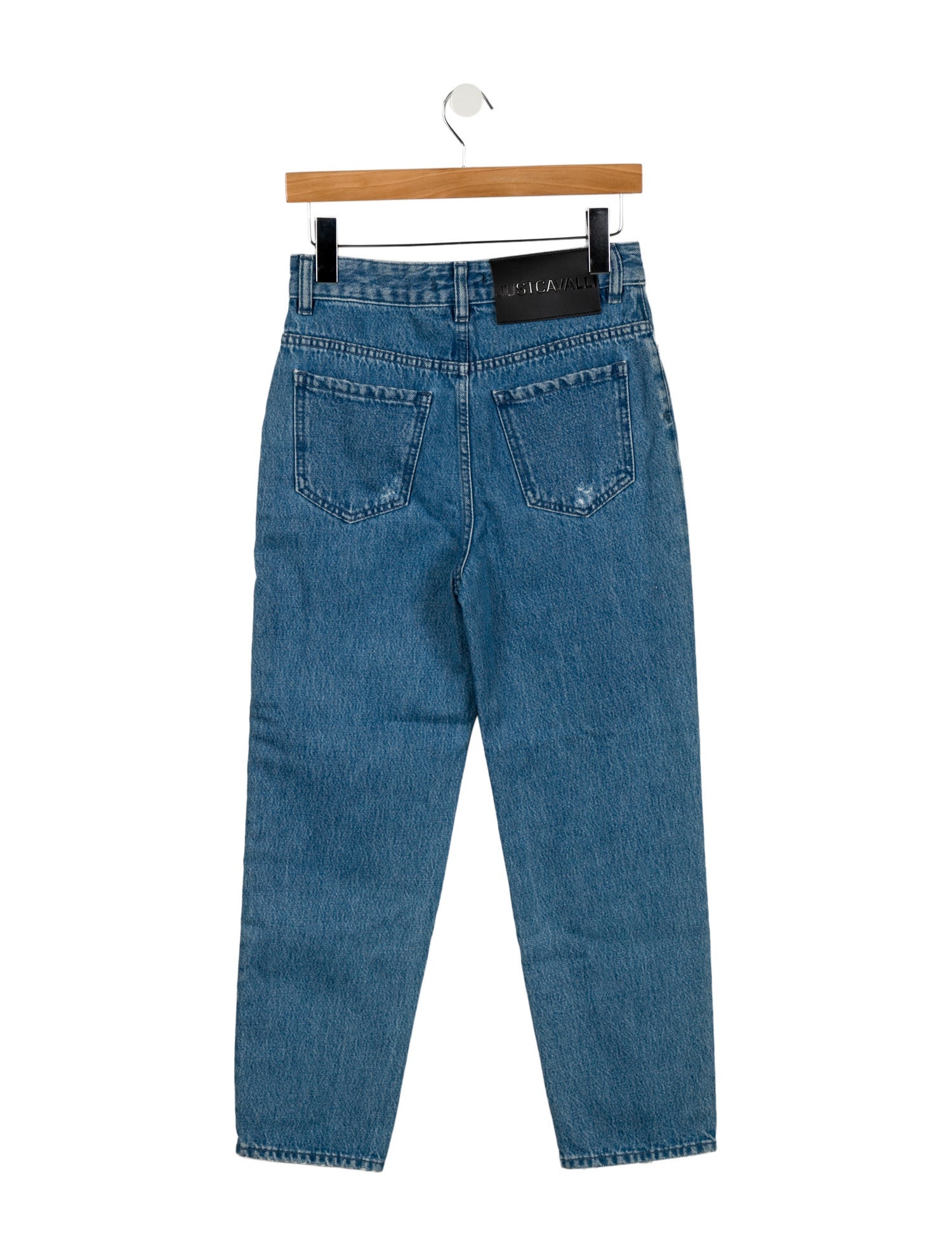 Just Cavalli High-Rise Straight Leg Jeans