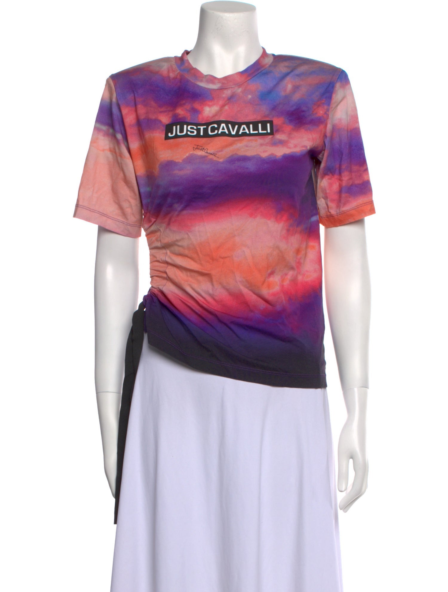 Just Cavalli Graphic Print Crew Neck T-Shirt w/ Tags