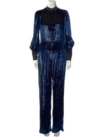 Just Cavalli Jumpsuits and Rompers Mock Neck Jumpsuit Us4, It40 | S