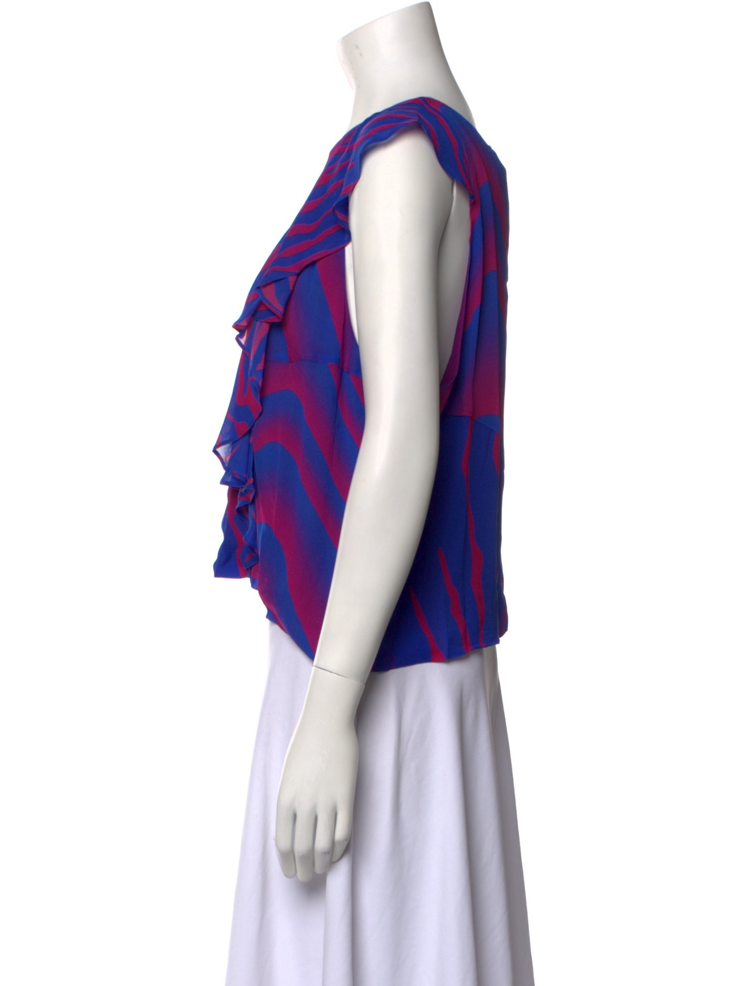 Just Cavalli Striped Crew Neck Crop Top