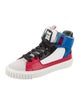 Just Cavalli Leather Colorblock Pattern Sneakers