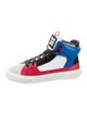 Just Cavalli Leather Colorblock Pattern Sneakers