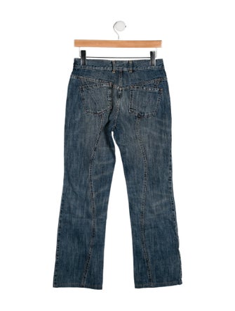 Just Cavalli Mid-Rise Wide Leg Jeans