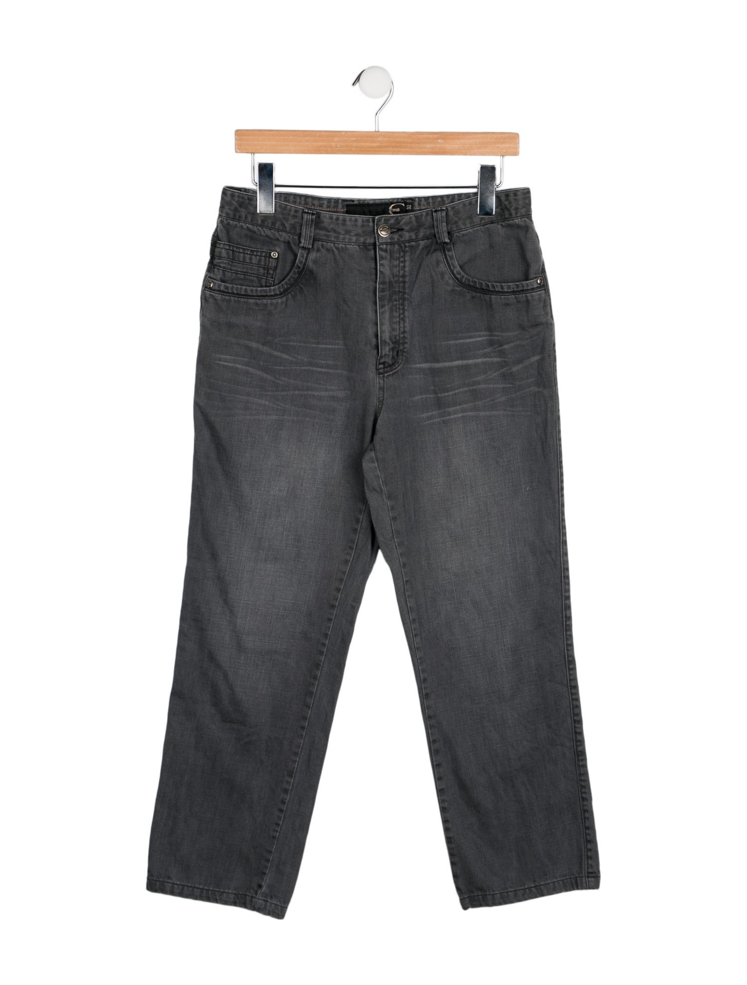 Just Cavalli Mid-Rise Straight Leg Jeans