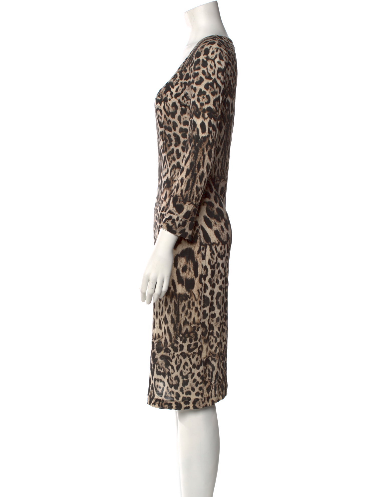 Just Cavalli Animal Print Knee-Length Dress