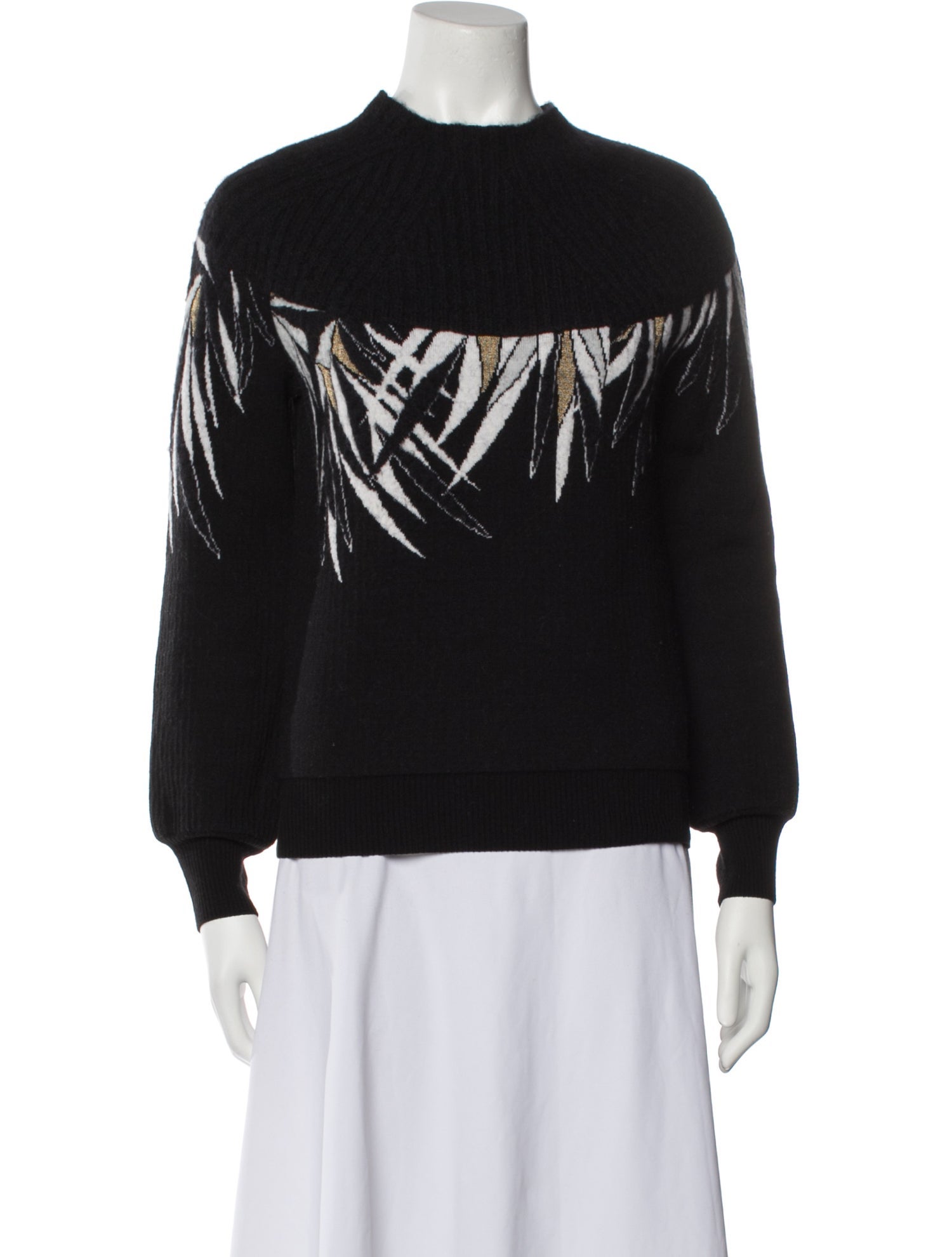 Just Cavalli Wool Printed Sweater