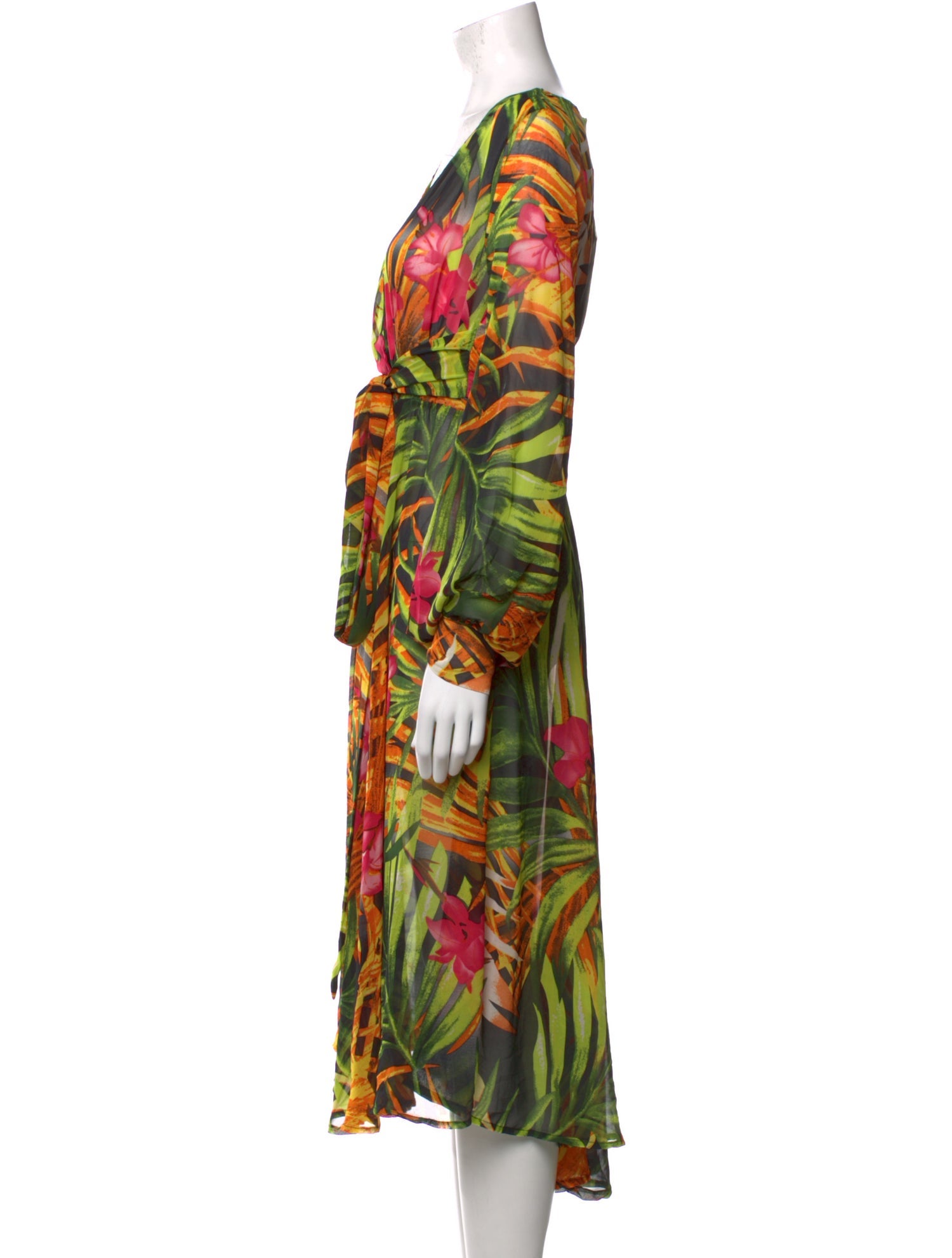 Just Cavalli Floral Print Long Dress