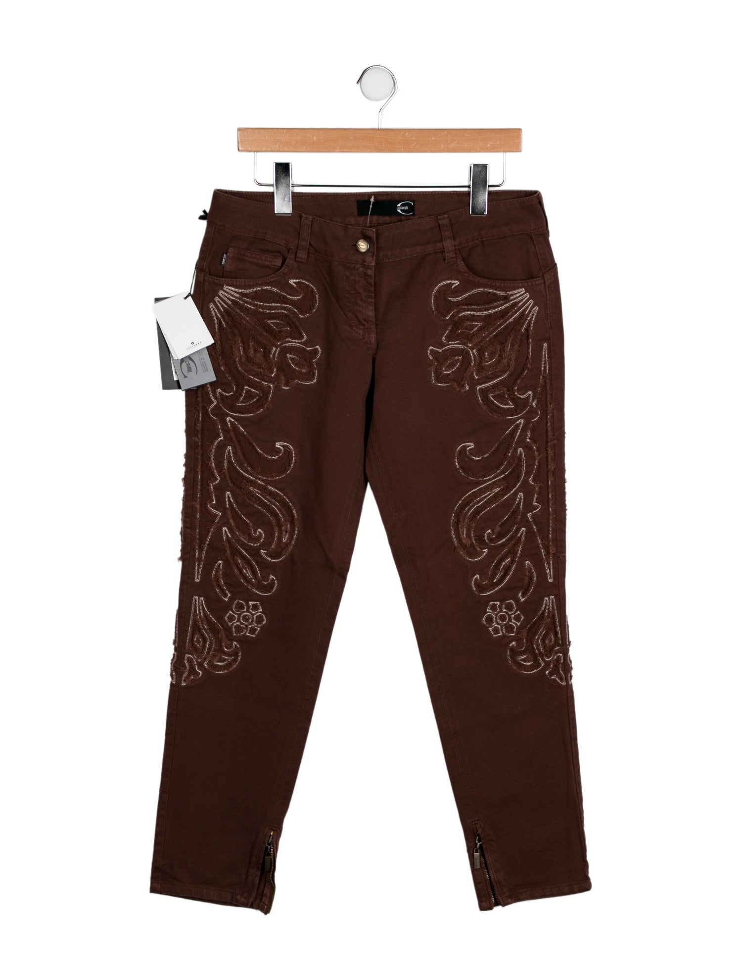 Just Cavalli Low-Rise Straight Leg Jeans w/ Tags