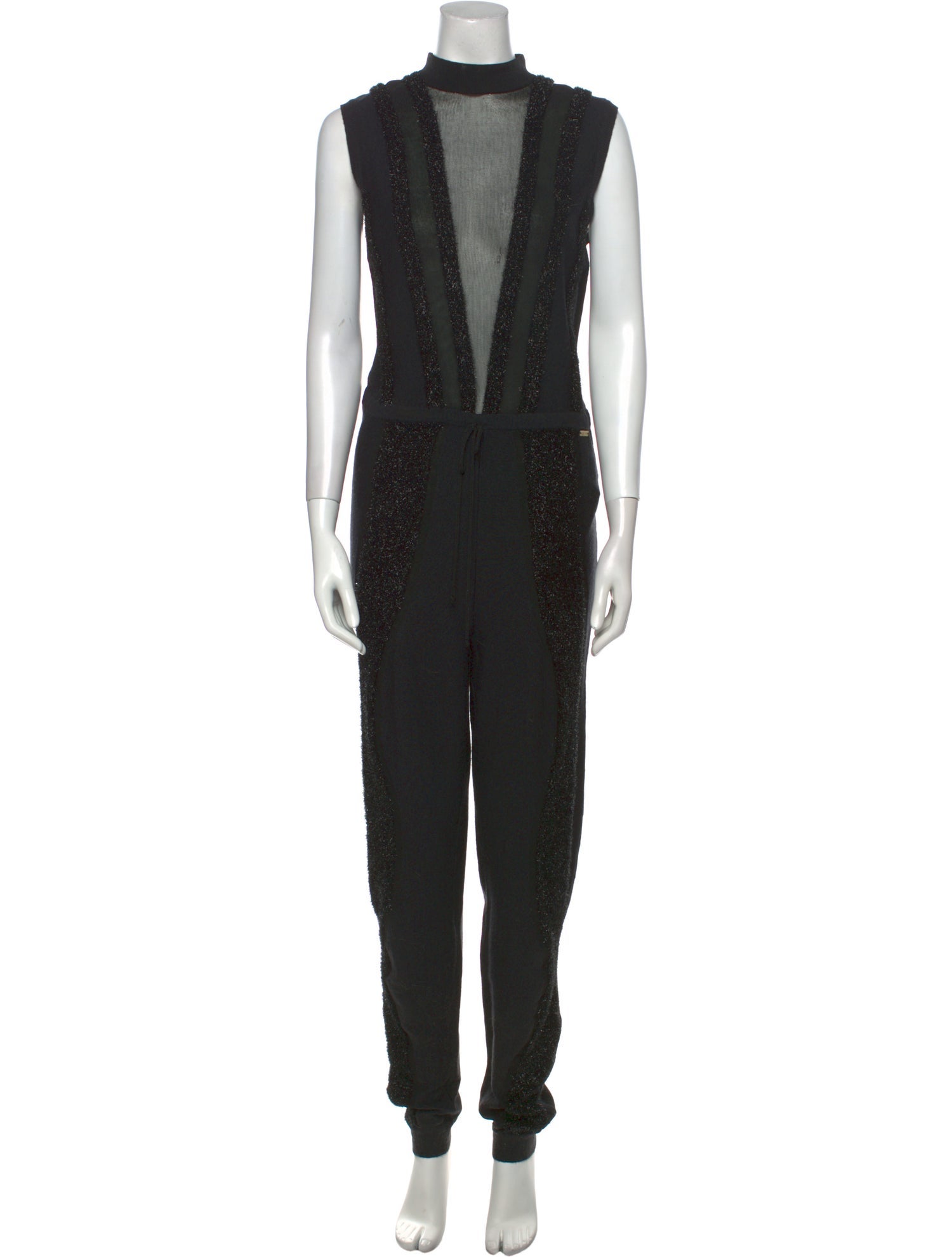 Just Cavalli Wool Mock Neck Jumpsuit