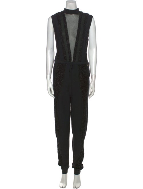 Just Cavalli Wool Mock Neck Jumpsuit