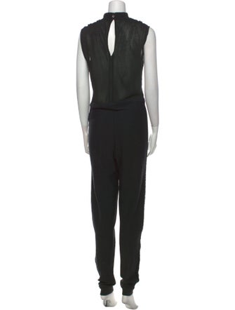 Just Cavalli Wool Mock Neck Jumpsuit