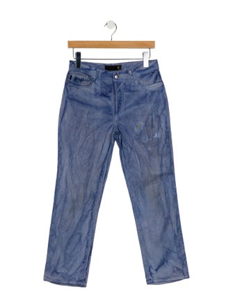 Just Cavalli Mid-Rise Straight Leg Jeans