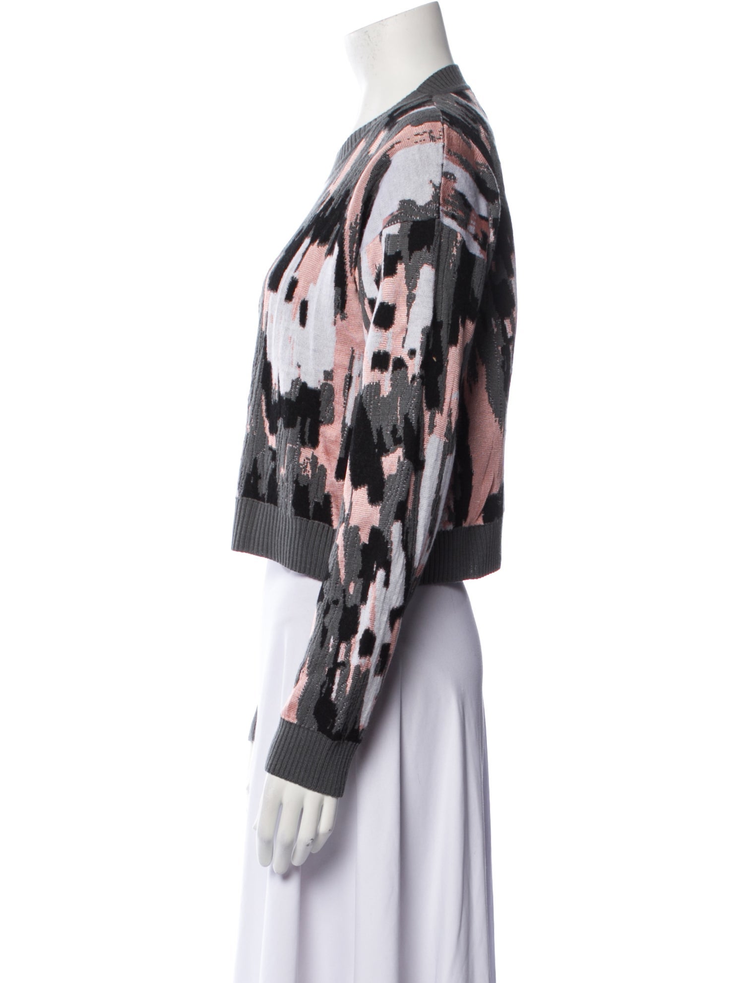 Just Cavalli Printed Crew Neck Sweater