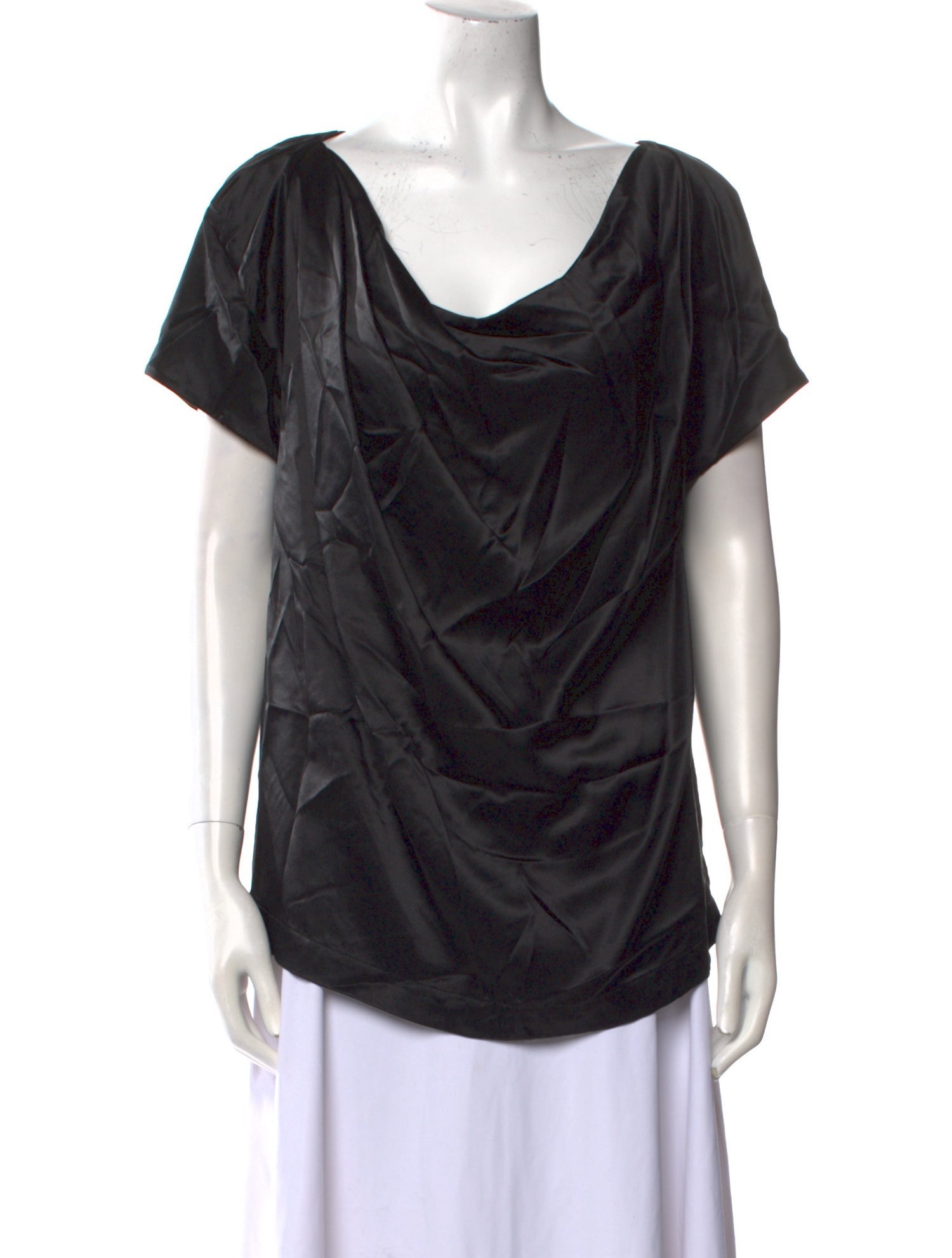 Just Cavalli Cowl Neck Short Sleeve T-Shirt