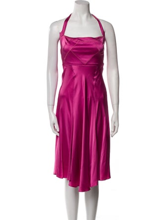 Just Cavalli Silk Midi Length Dress