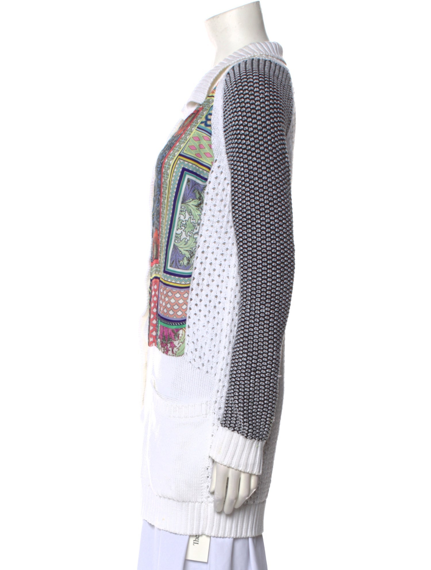 Just Cavalli Printed V-Neck Sweater