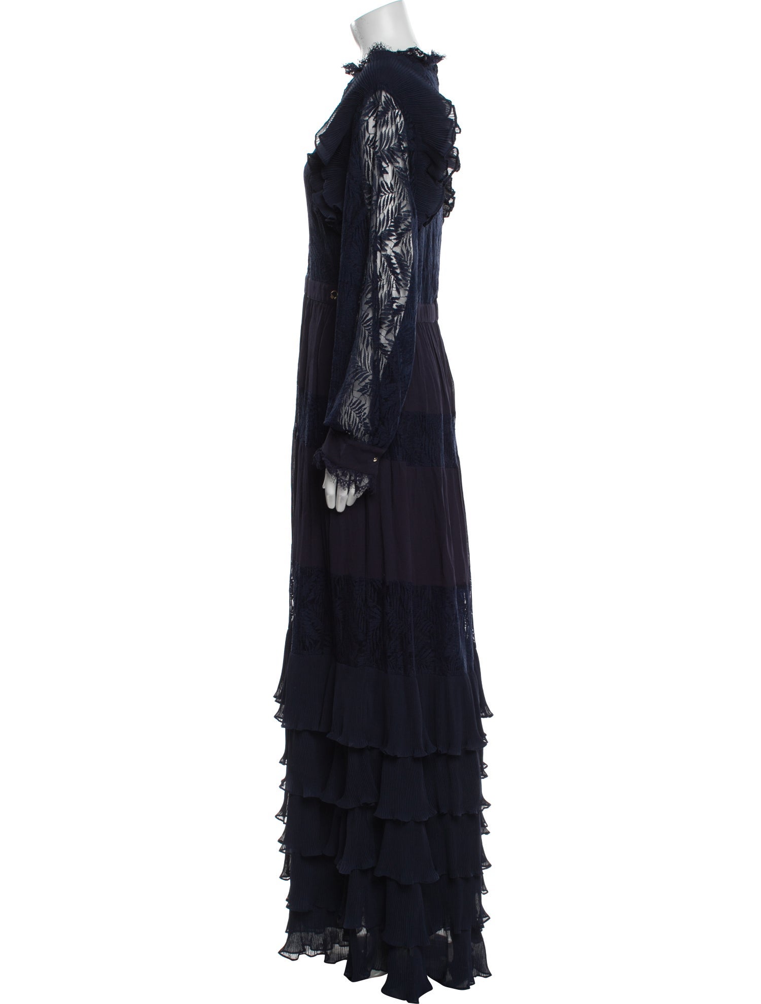 Just Cavalli Mock Neck Long Dress