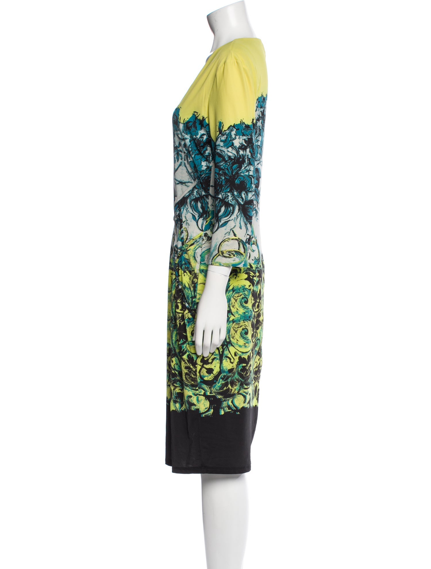 Just Cavalli Printed Knee-Length Dress