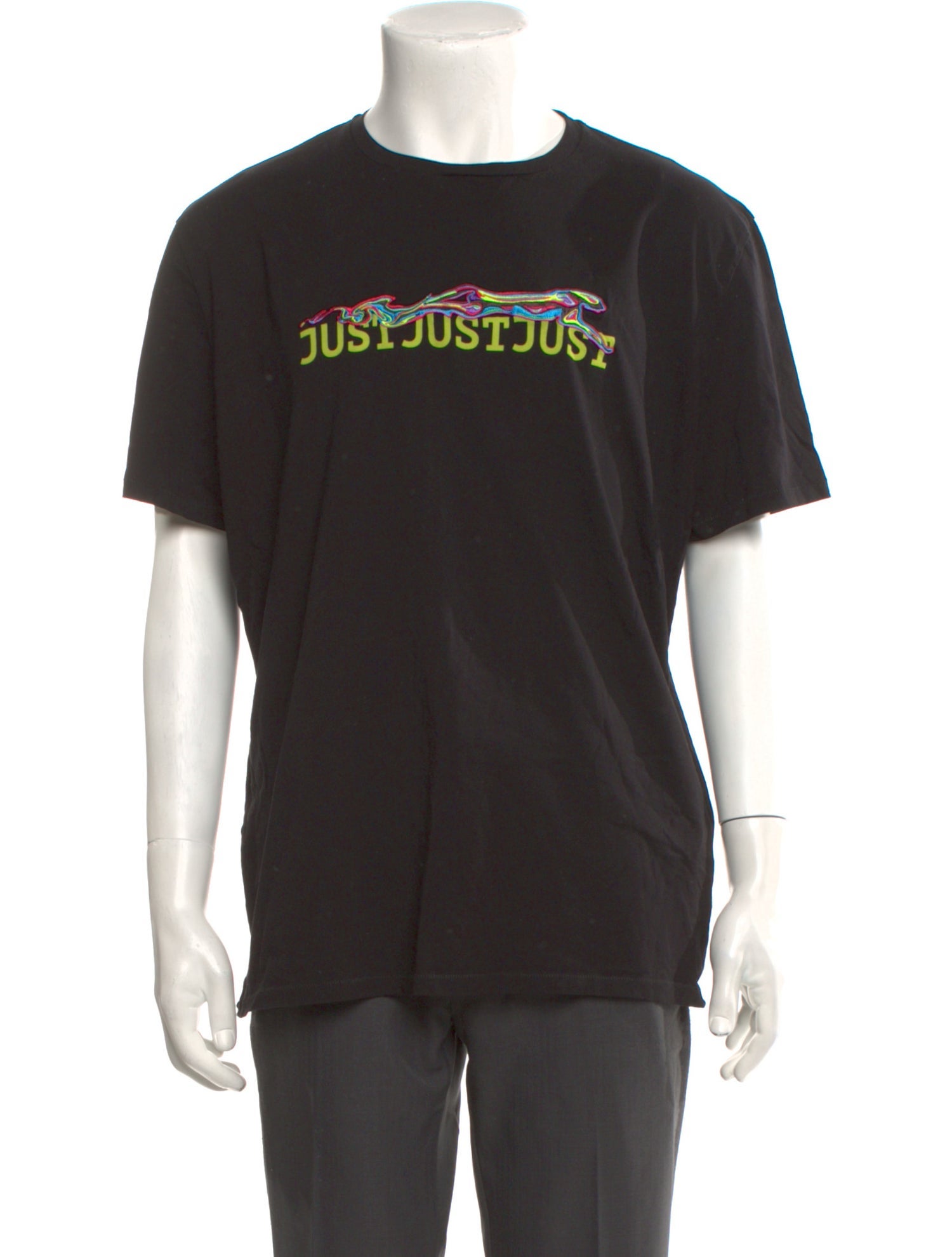 Just Cavalli Graphic Print Crew Neck T-Shirt