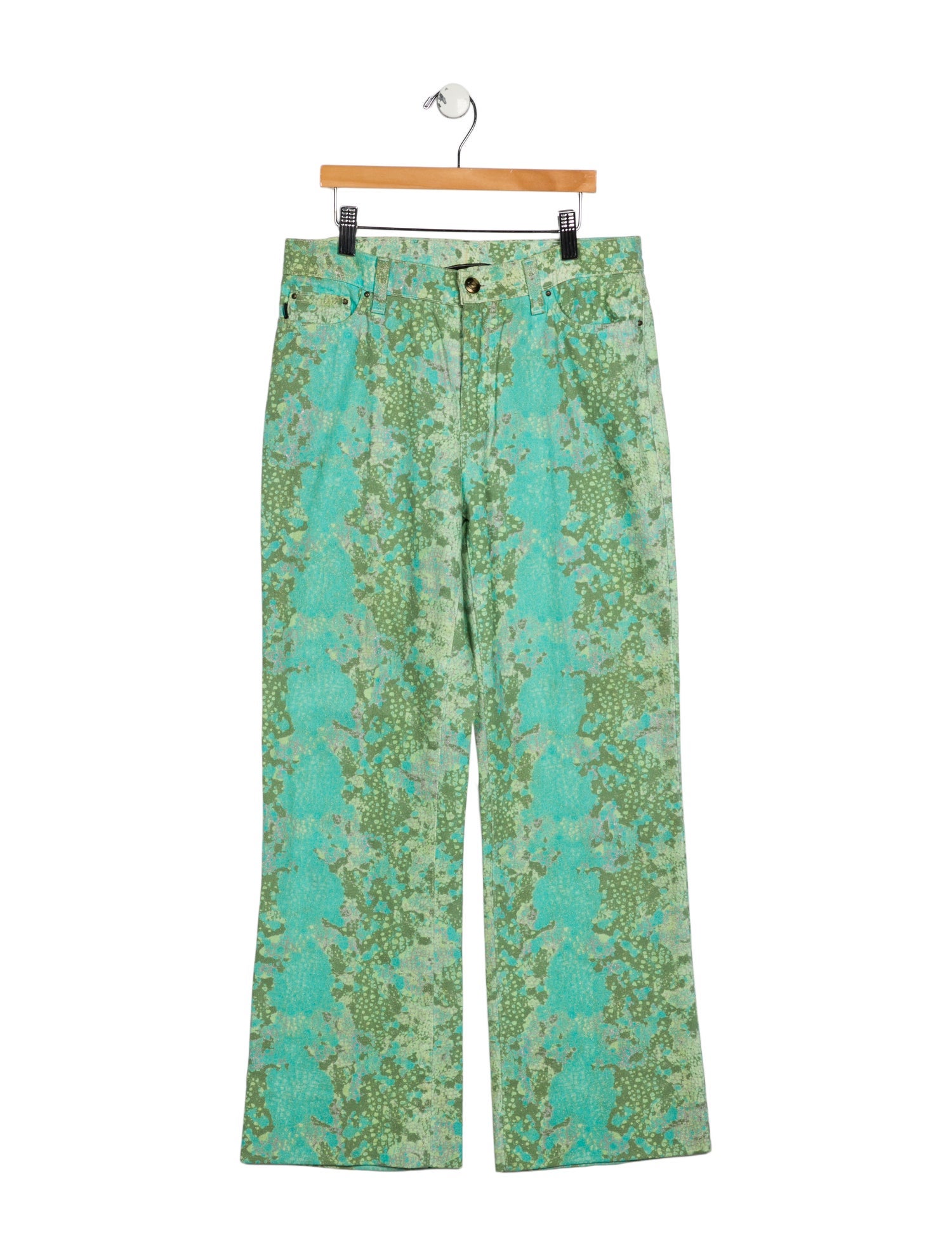 Just Cavalli Mid-Rise Wide Leg Jeans