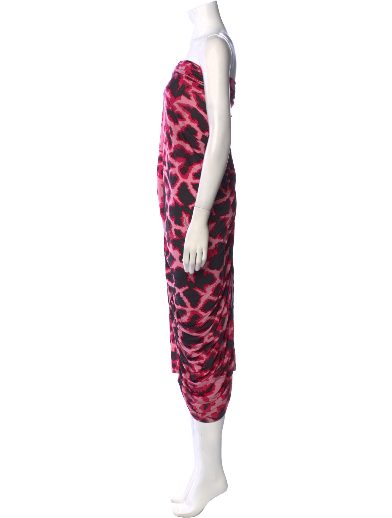 Just Cavalli Animal Print Midi Length Dress
