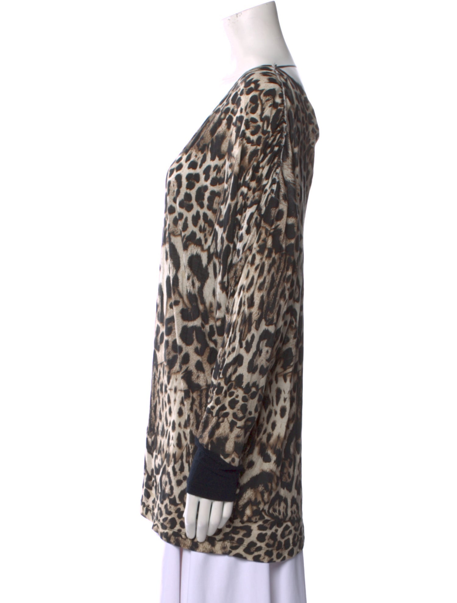 Just Cavalli Animal Print Scoop Neck Tunic