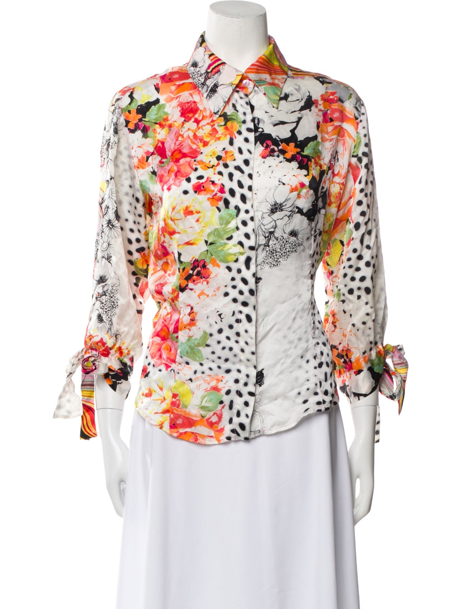 Just Cavalli Vintage 2000's Button-Up Top