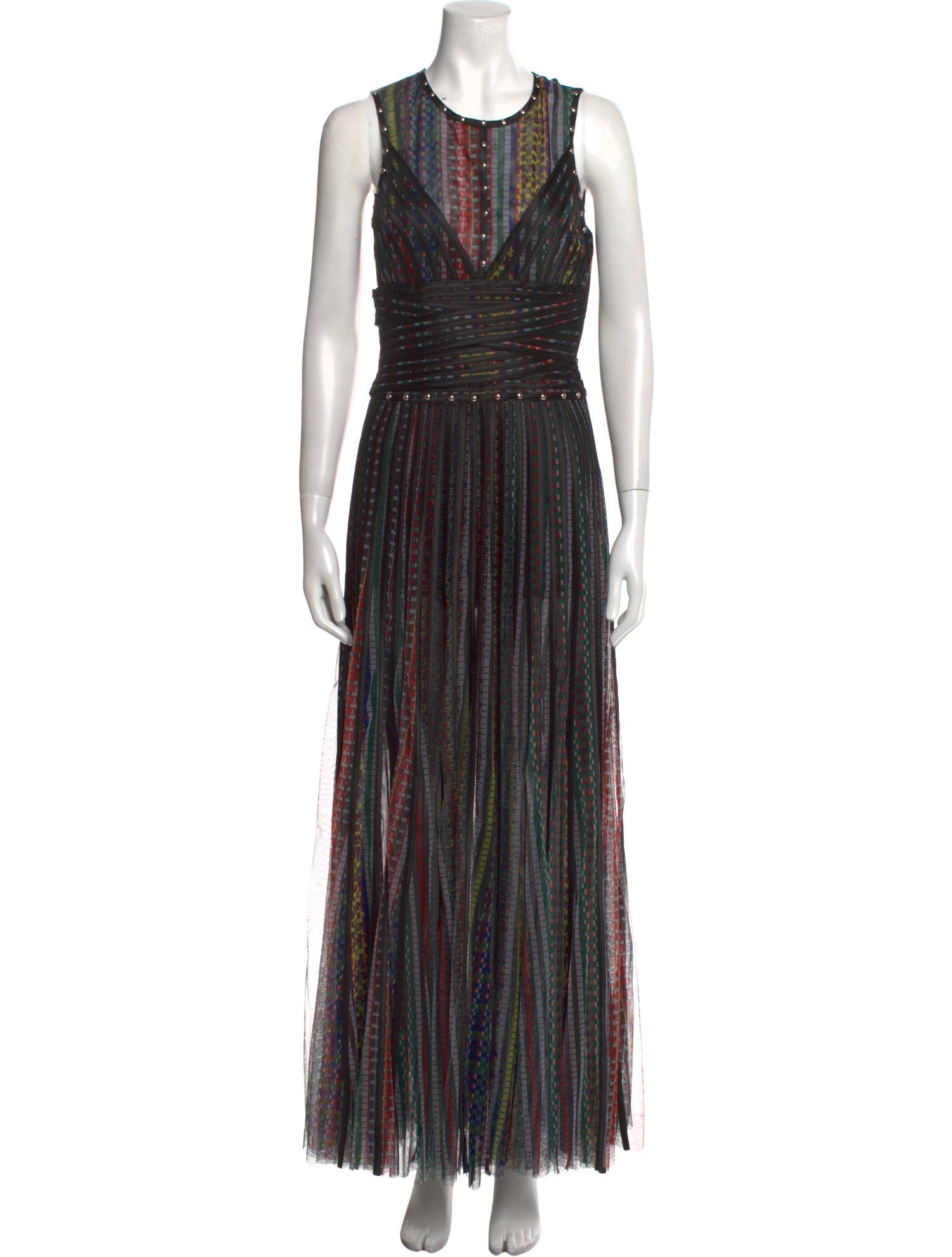 Just Cavalli Striped Long Dress
