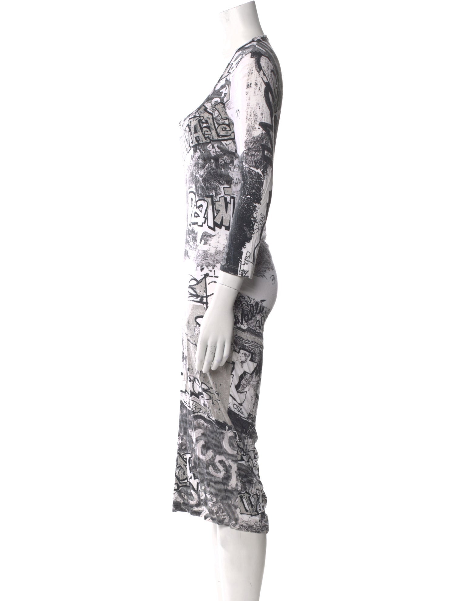 Just Cavalli Graphic Print Midi Length Dress