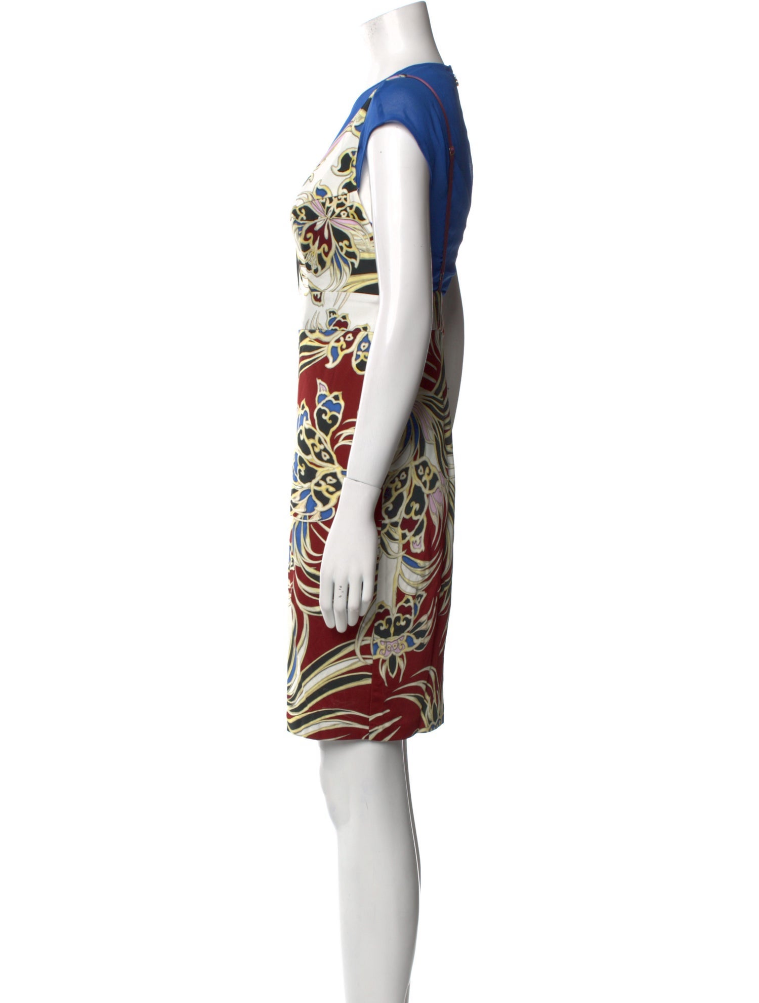 Just Cavalli Floral Print Knee-Length Dress